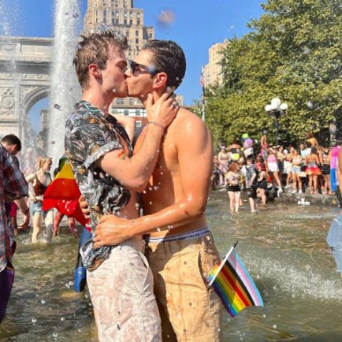 An Australian actor, Nicholas Hamilton flaunting his romance with his partner, Jackson